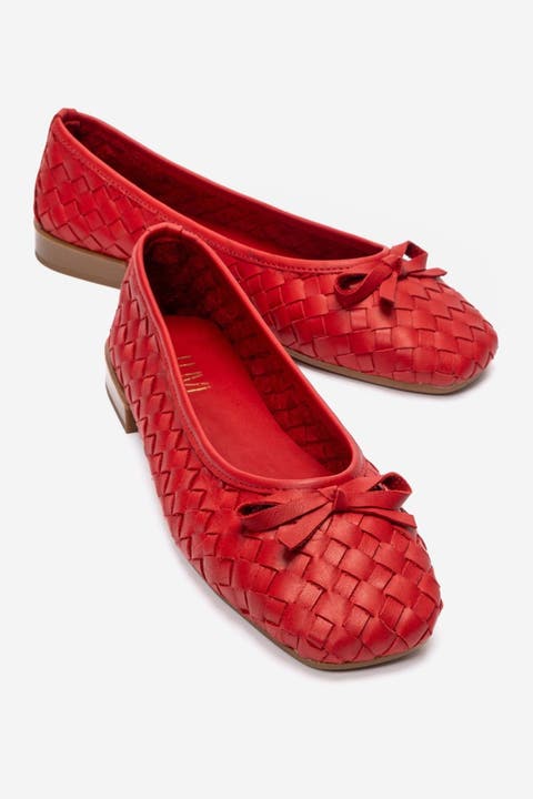 Garen Leather Ballet Flat