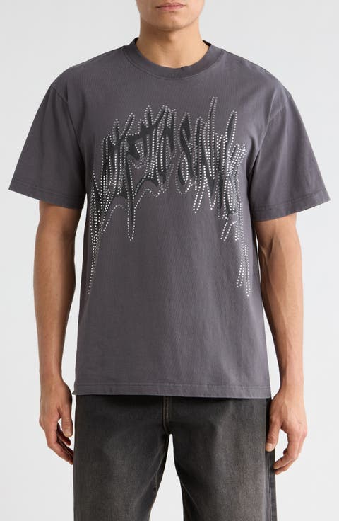 Beaded Graphic T-Shirt