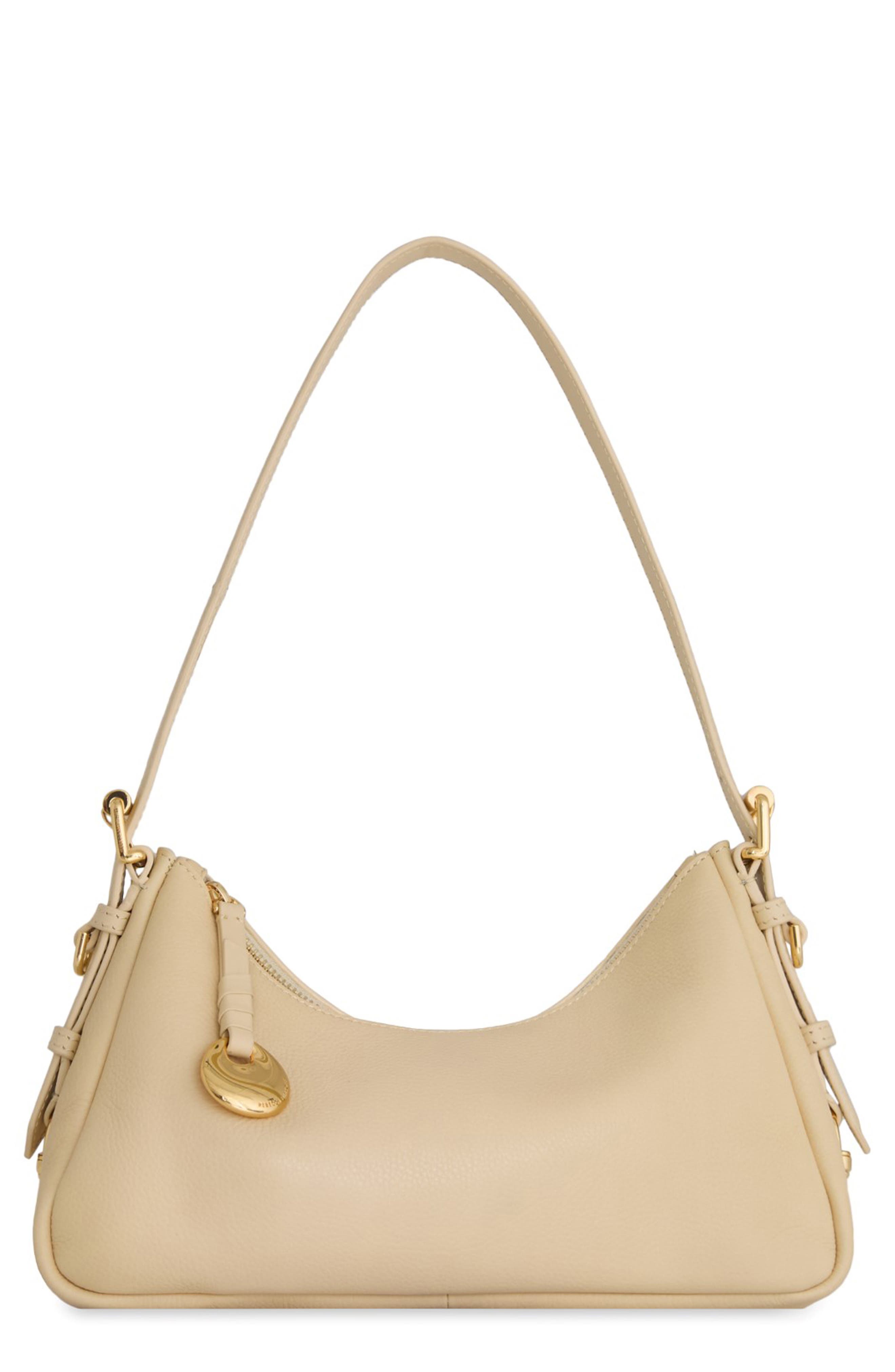 Rebecca Minkoff Small Mia Leather Shoulder Bag, Main, color, Chamois