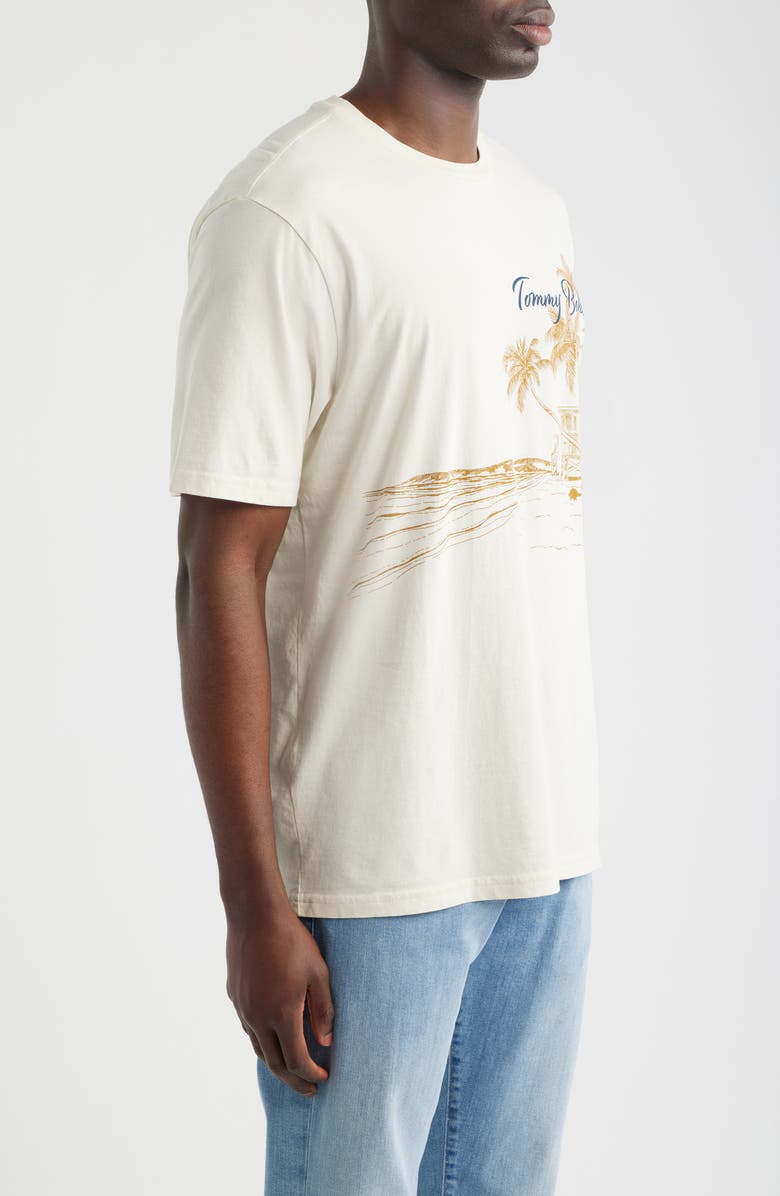 Tommy Bahama Golden Shores Cotton Graphic T-Shirt, Alternate, color, Vanilla Ice