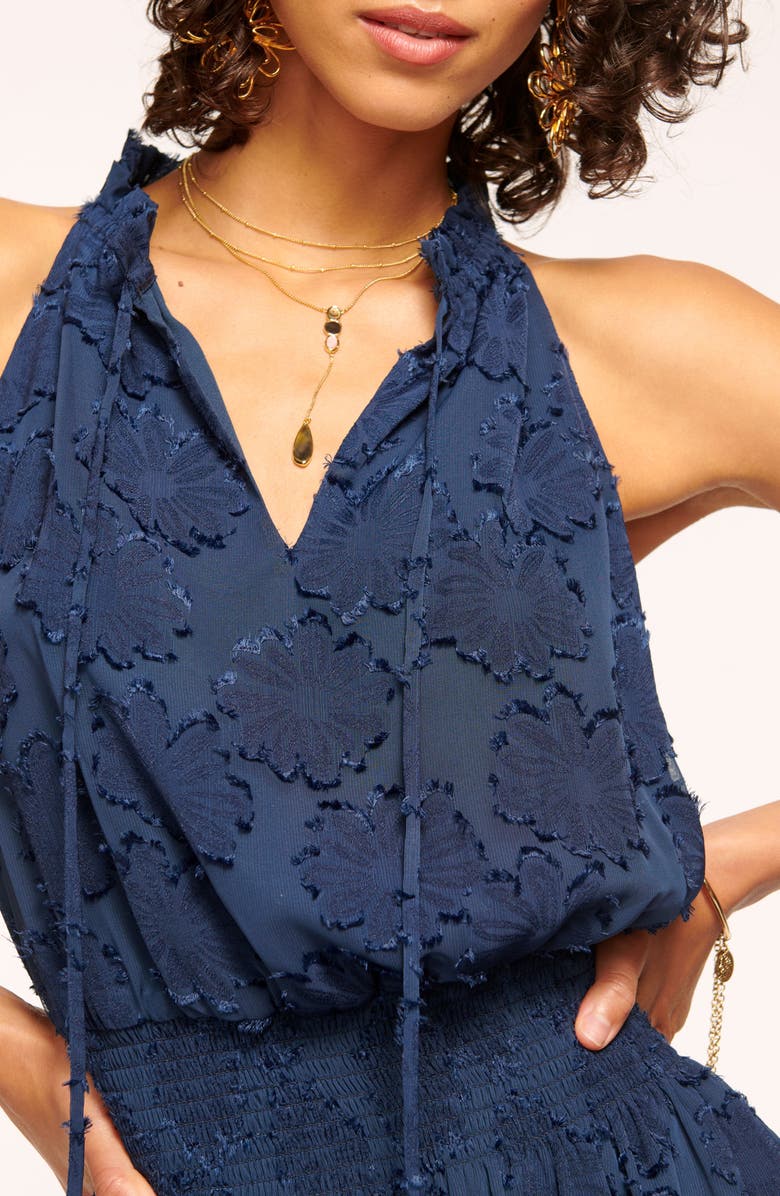 Ramy Brook Hester Floral Appliqué Minidress, Alternate, color,