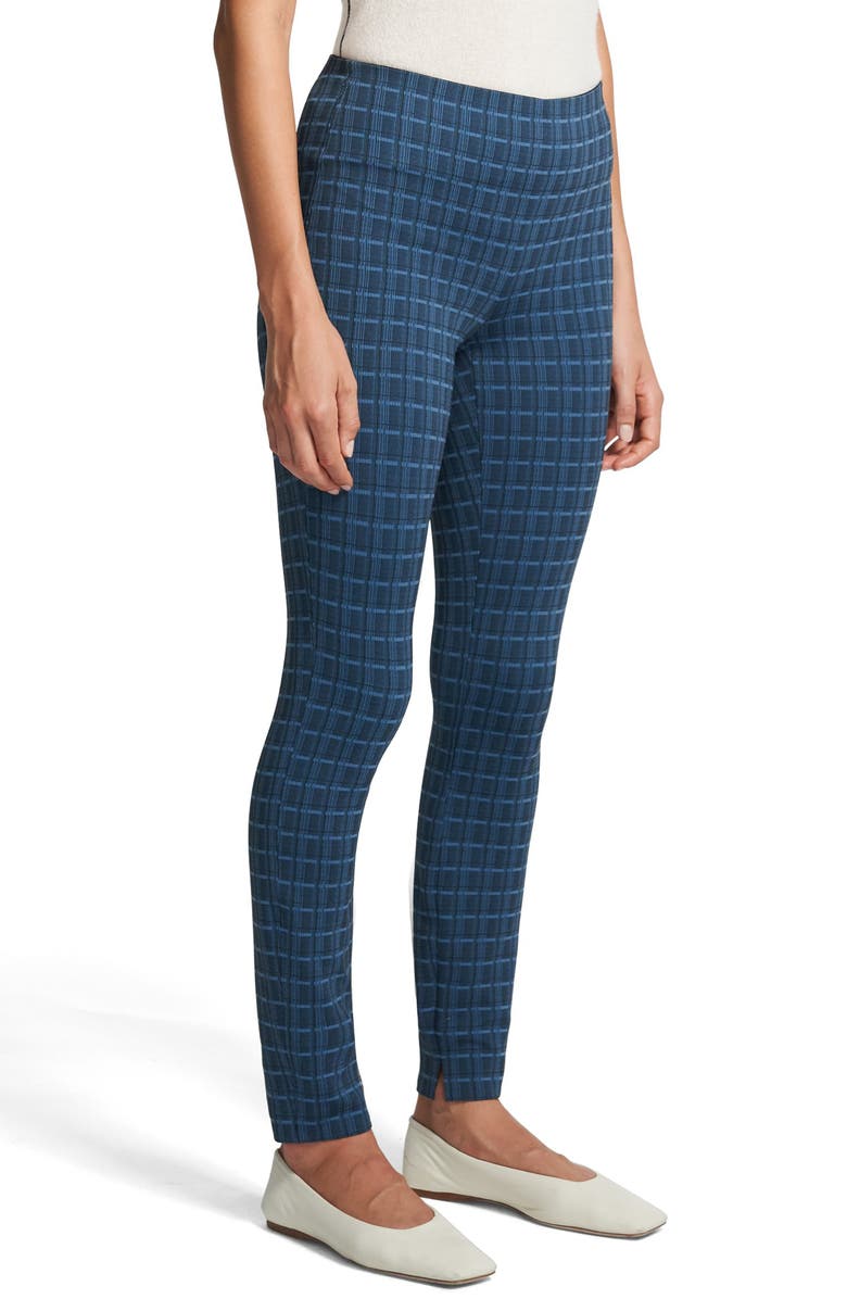 Theory Grid Scuba Leggings, Alternate, color, 