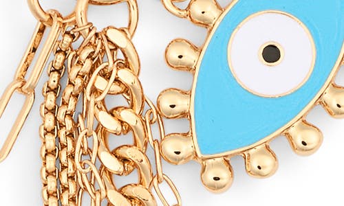 Leith Evil Eye Bag Charm In Gold