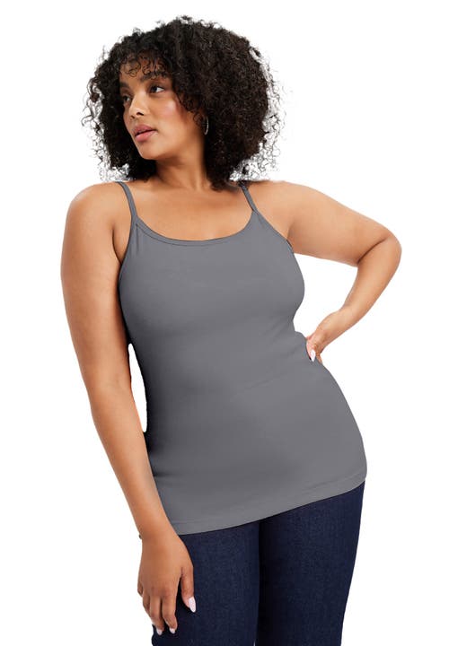 June + Vie One+only Bra Cami In Gray