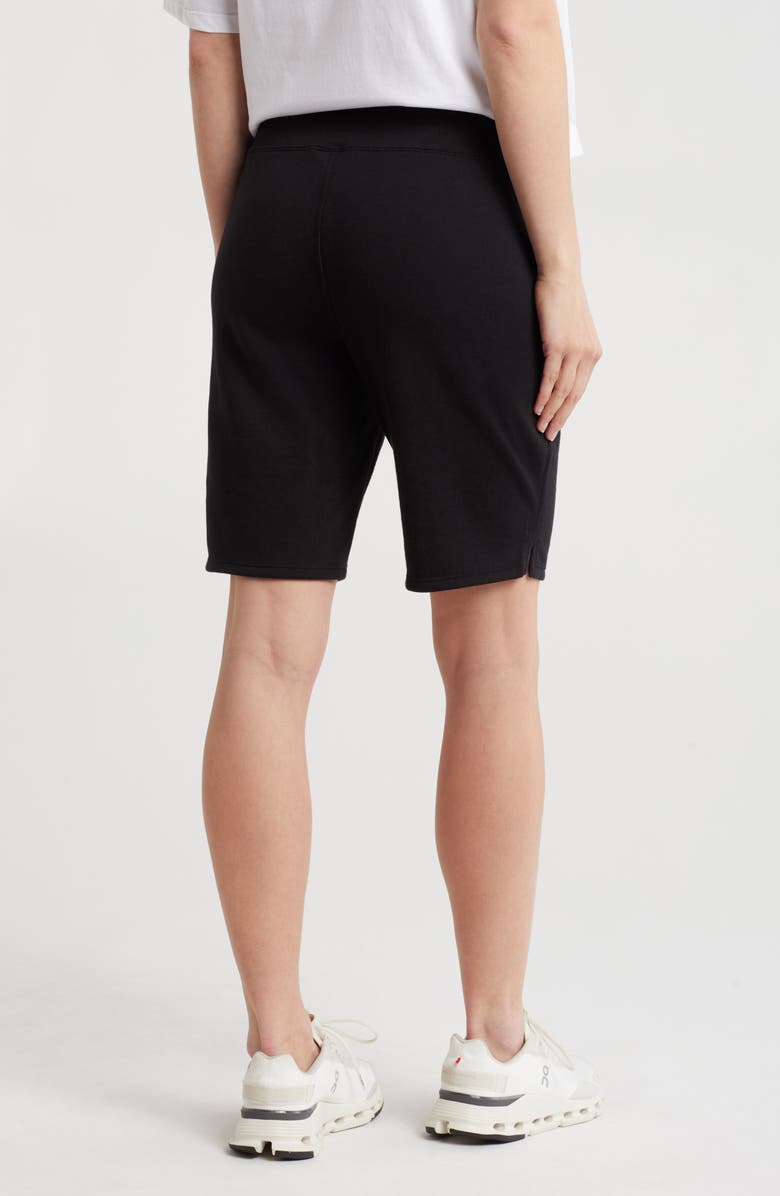 DKNY Bermuda Drawstring Shorts, Alternate, color, Black