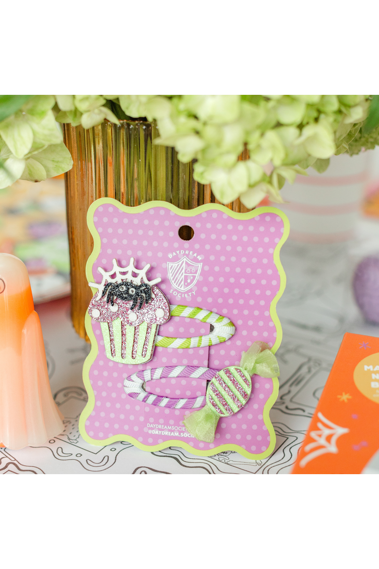 Monster Mash Sweet Treat Halloween Hair Clip Set, Alternate, color, Assorted Pre-Pack