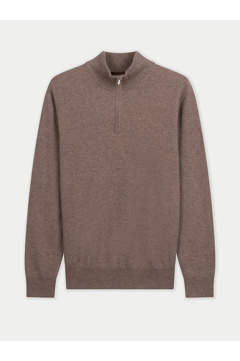 Timeless Half-Zip Cashmere Sweater, Main, color, taupe