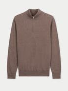 Gobi Cashmere Timeless Half-Zip Cashmere Sweater