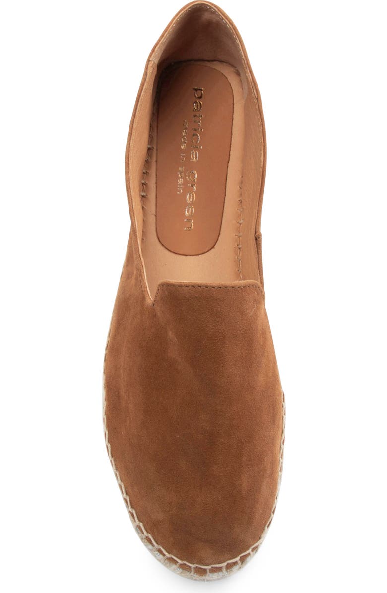 patricia green Avery Platform Epsadrille Flat, Alternate, color, Cognac Suede