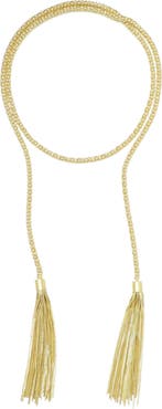 Adornia Tassel Wrap Necklace