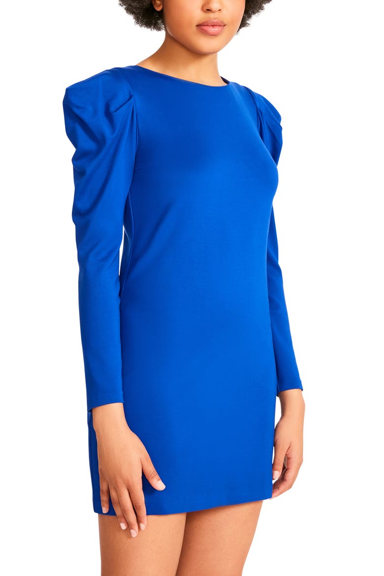 BB Dakota Spill the Tea Long Sleeve Minidress, Alternate, color, COBALT