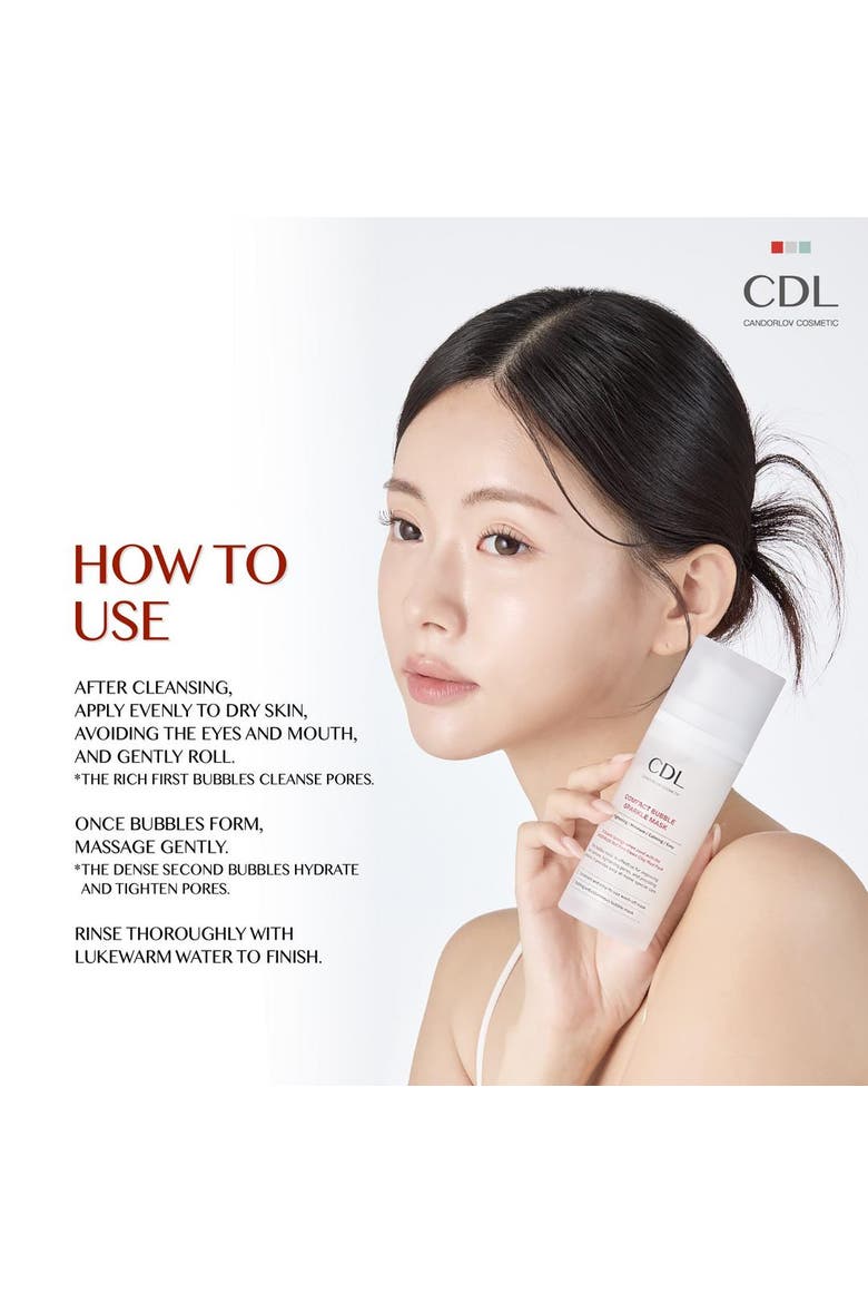 Face Mask Peptide Pore Tightening and Exfoliating Bubble Mask 3.52 oz, Alternate, color, White