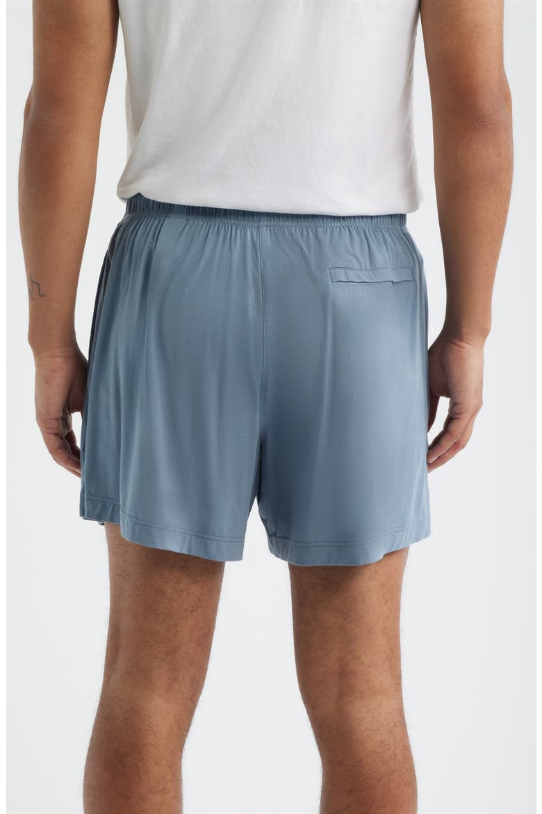 Modal Blend Pajama Shorts, Alternate, color, AIR FORCE BLUE STRIPE