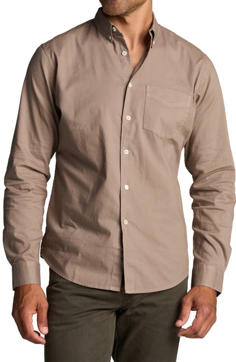 Henrick Cotton Oxford Button-Down Shirt