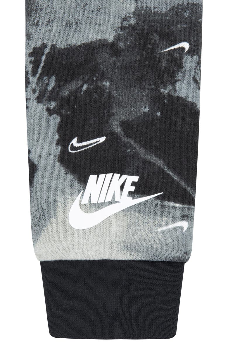 Nike Kids' Swoosh Fleece Set, Alternate, color, Black/ White