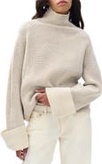 rag & bone Ilaria Contrast Turtleneck Wool Sweater