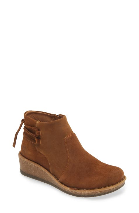 Viana Leather Wedge Bootie (Women)