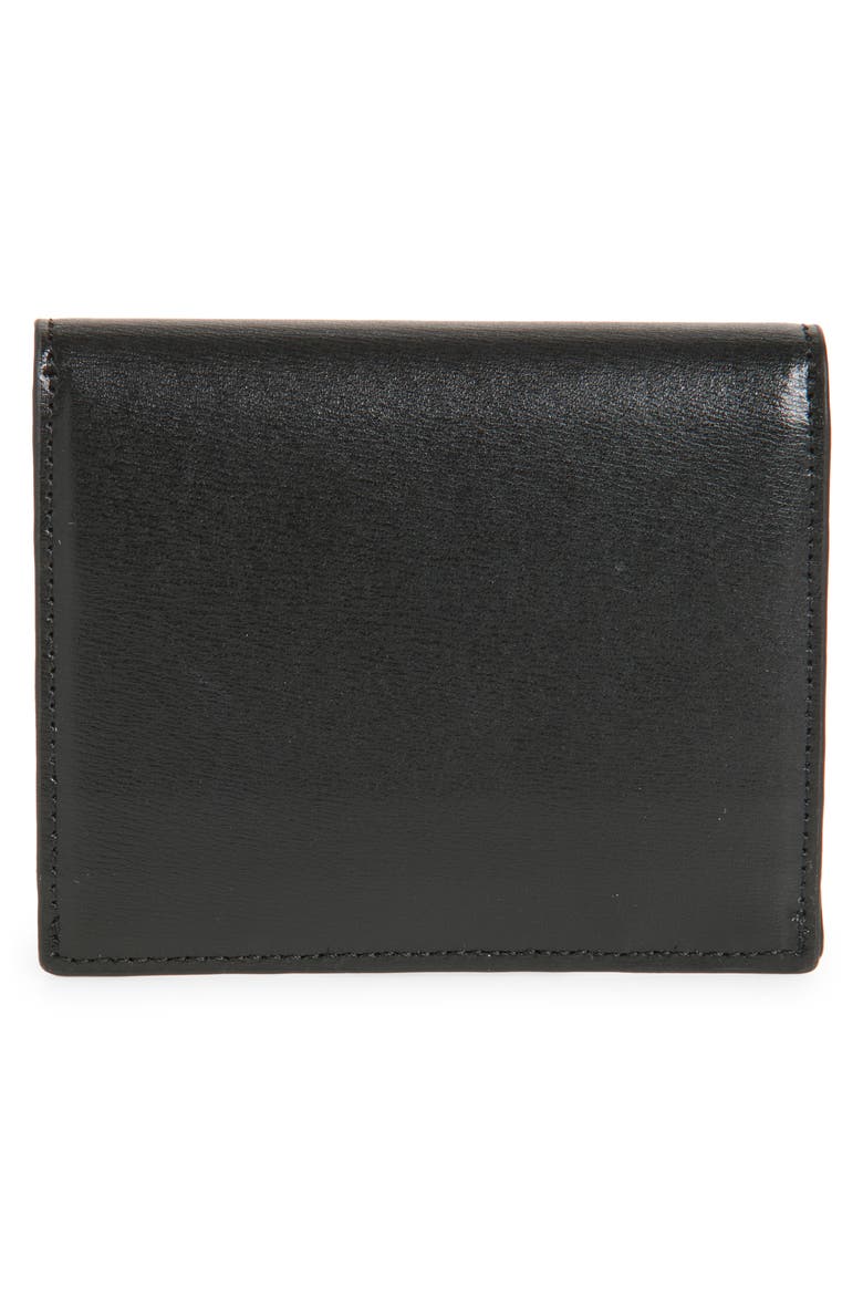 T-Lock Leather Card Holder, Alternate, color, BLACK