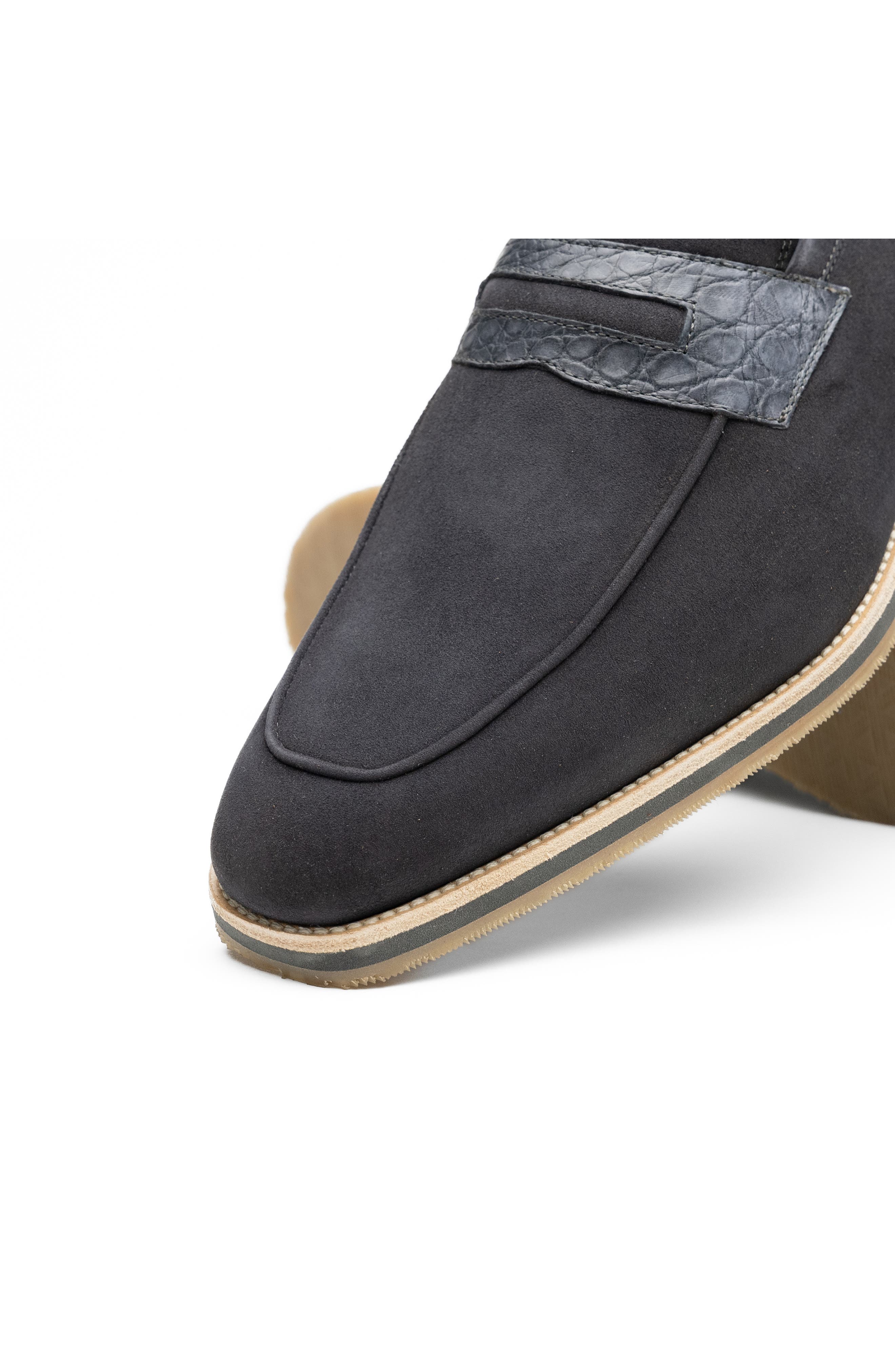 Zelli Italia Meo 3 Penny Loafer, Alternate, color, Grey