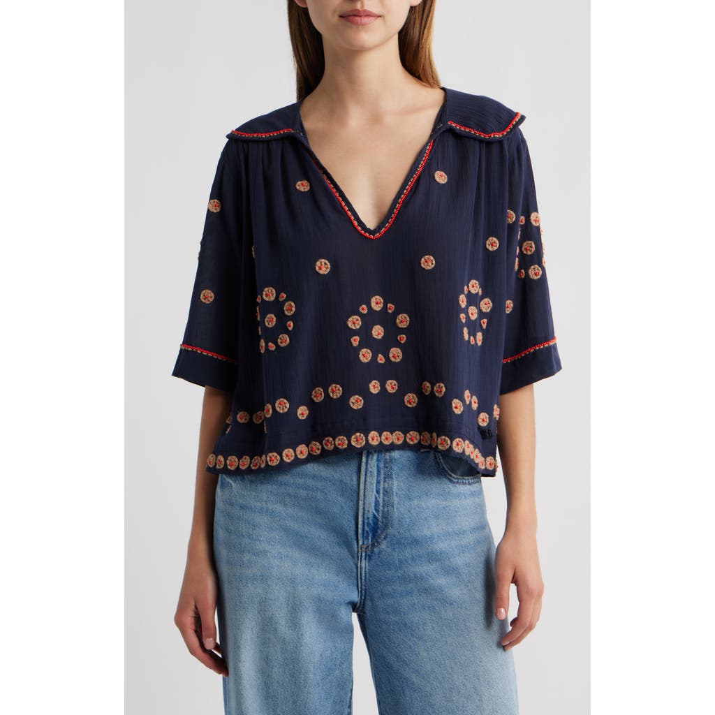 The Great . The Beaded Vintage Sailor Top