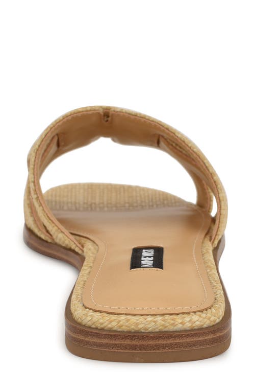 Nine West Germani Slide Sandal In Light Natural