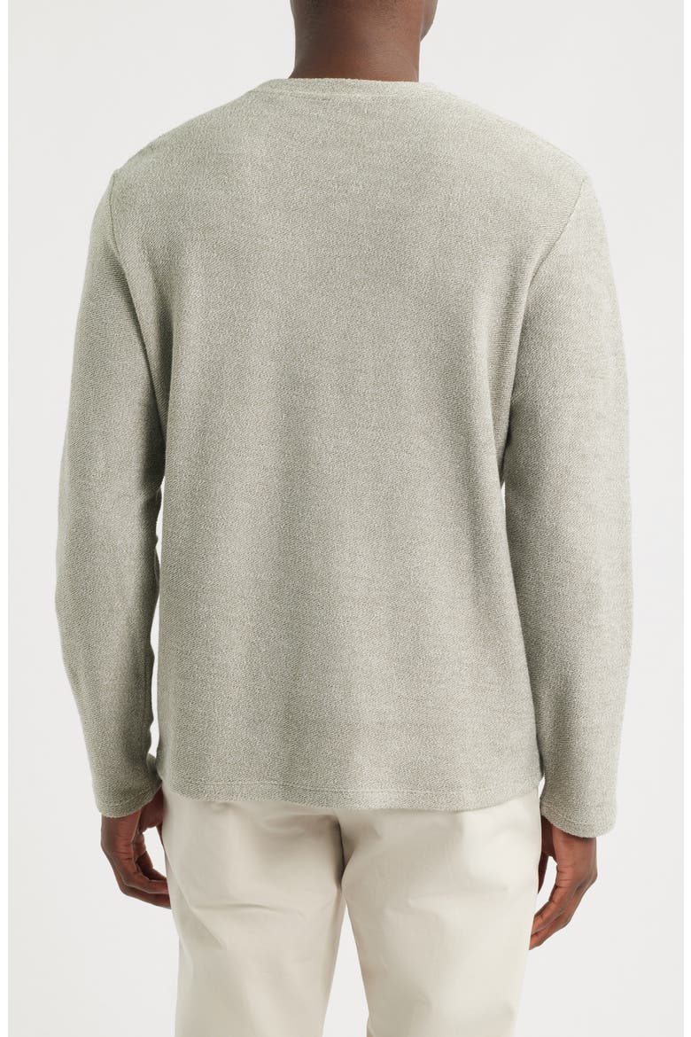Loop Face Cotton Blend French Terry Crewneck Pullover, Alternate, color, SAGE