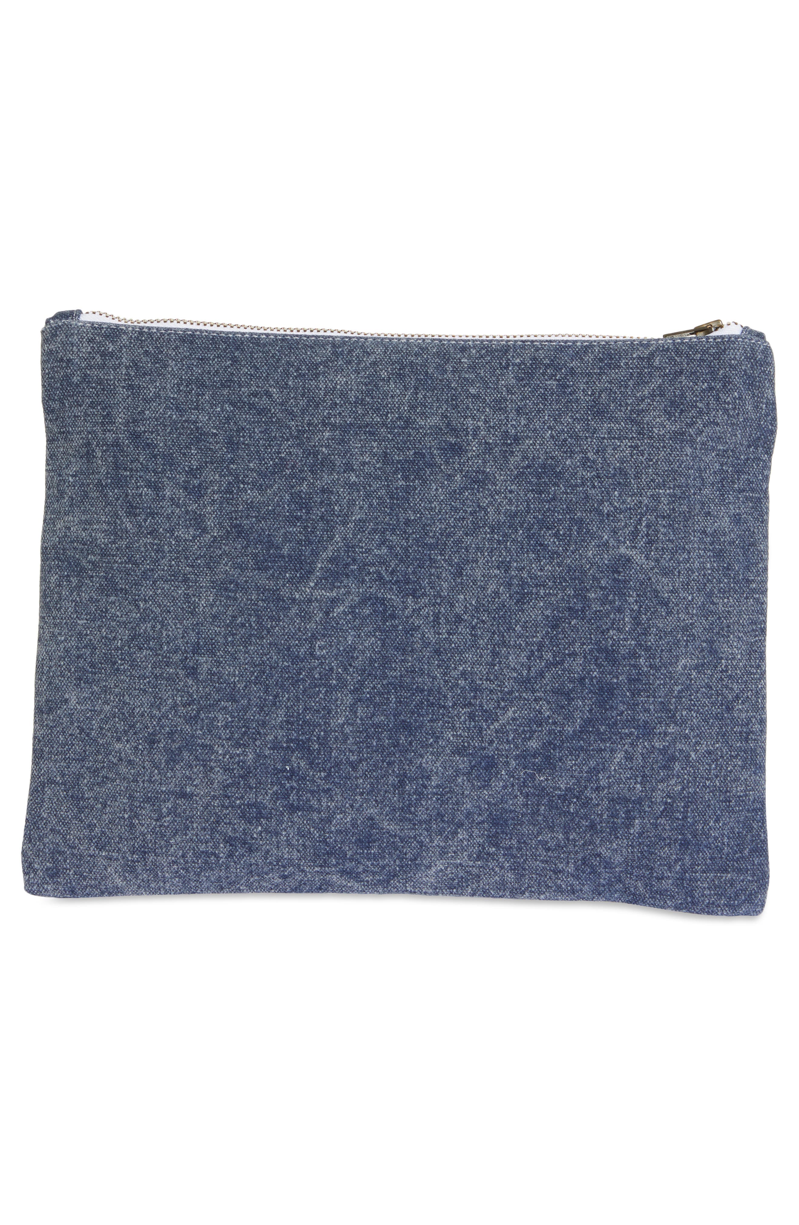 Isabel Marant Nettia Denim Clutch, Alternate, color, 