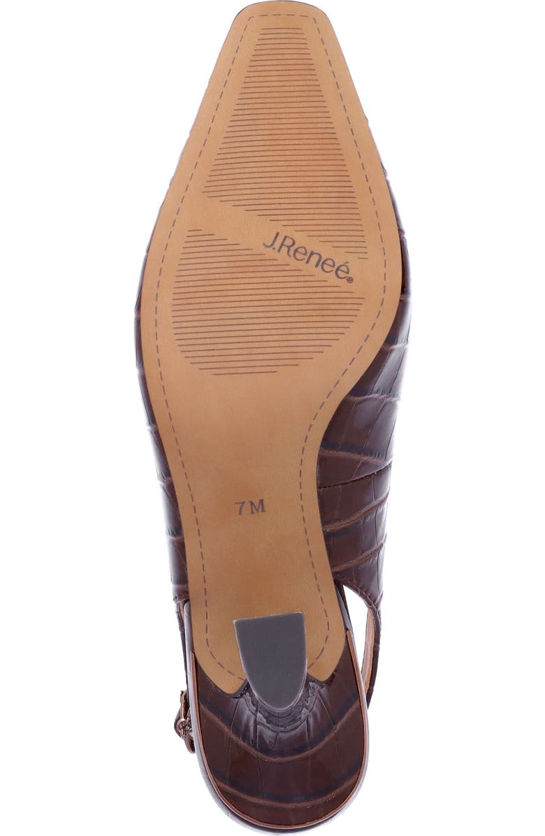 J. Reneé Delah Slingback Pump, Alternate, color, Brown