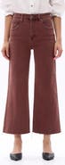 Bayeas High Waist Raw Hem Wide Leg Jeans