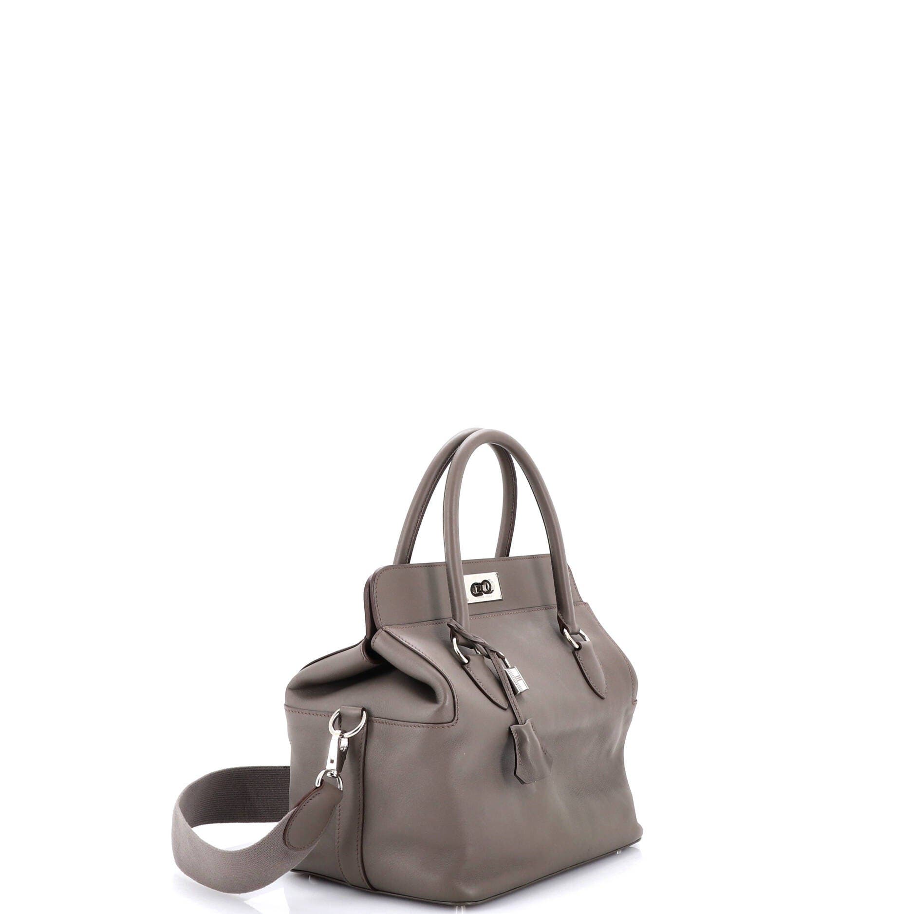 Pre-Owned Hermes Toolbox Bag Swift 26, Alternate, color, Etain