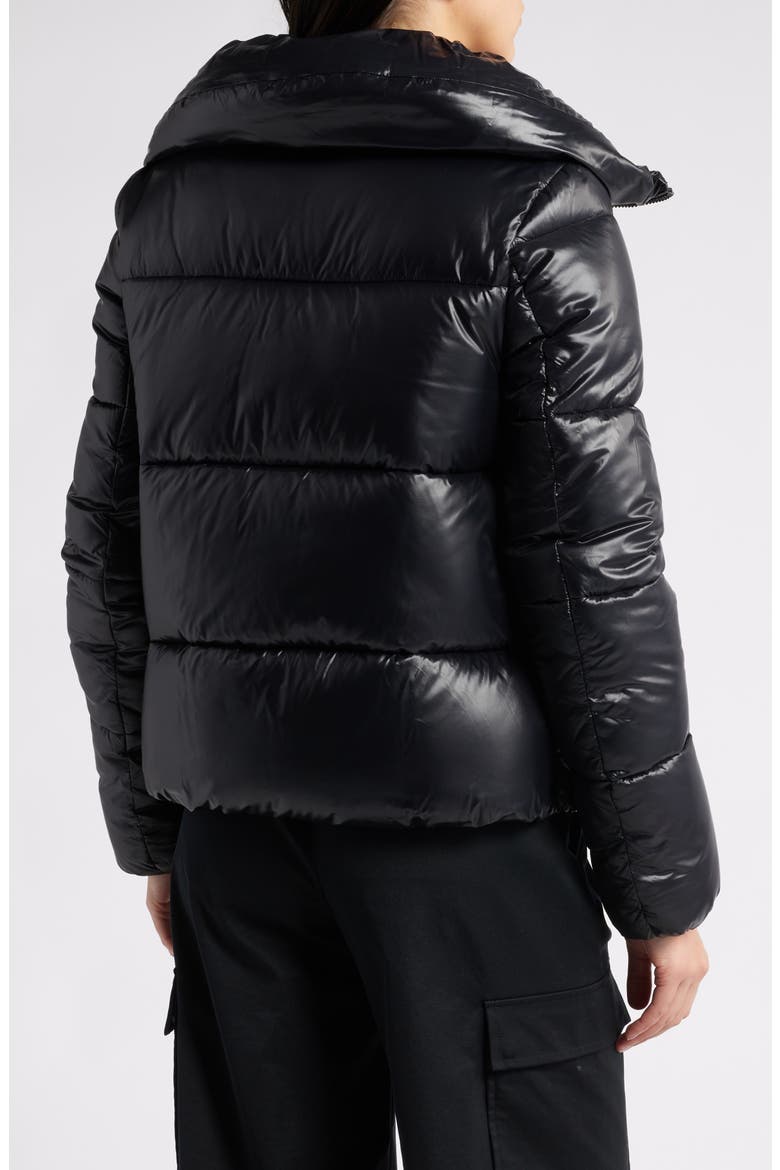 Isla Water Repellent Puffer Coat, Alternate, color, BLACK