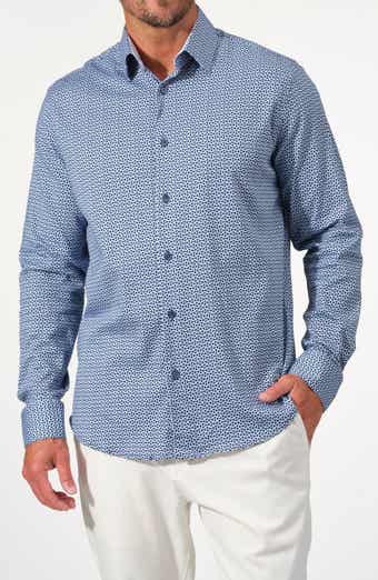 Interlink Geo Print Stretch Cotton Shirt