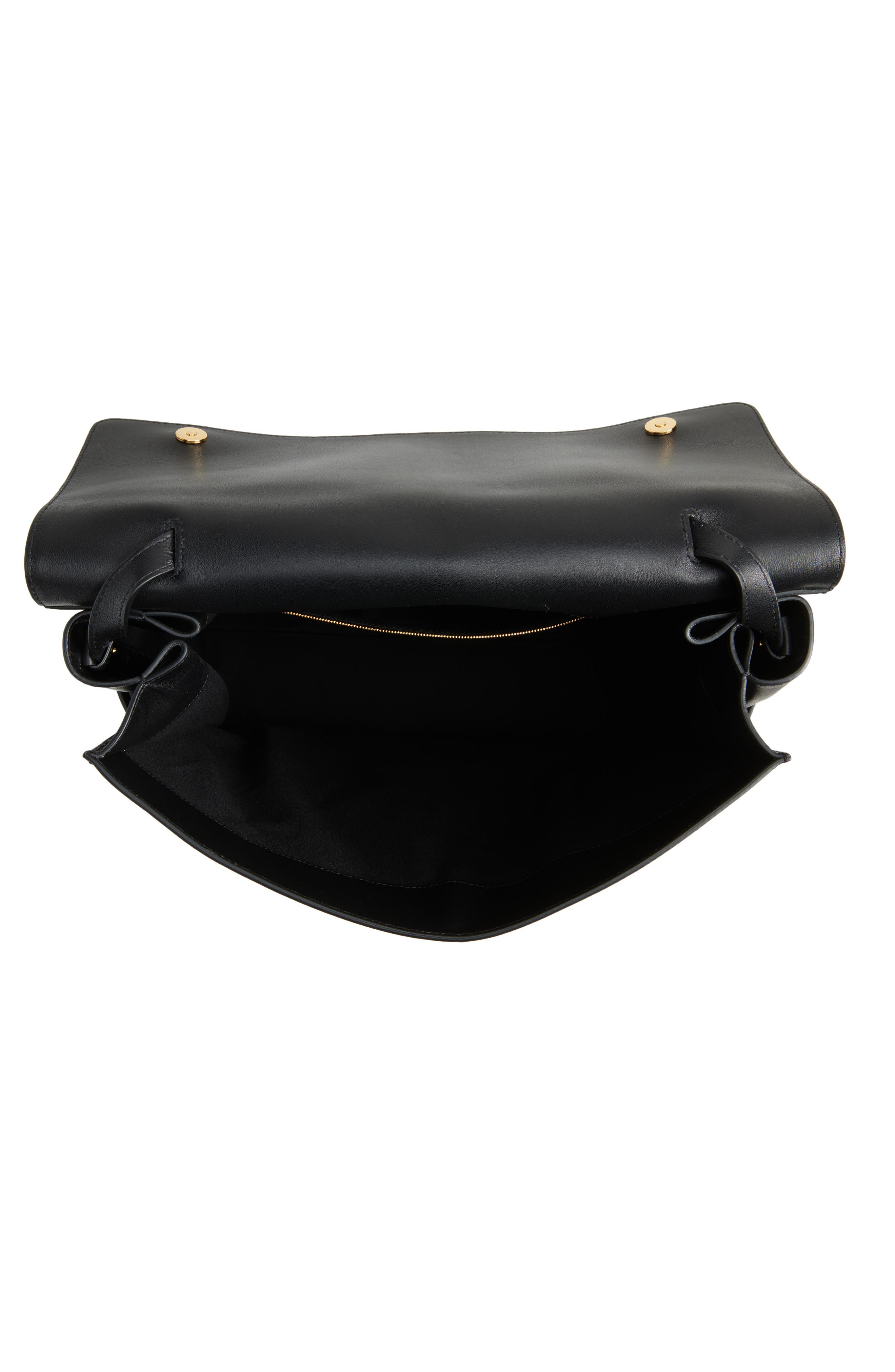 Moschino Jumbo Tie Me Leather Tote, Alternate, color, 