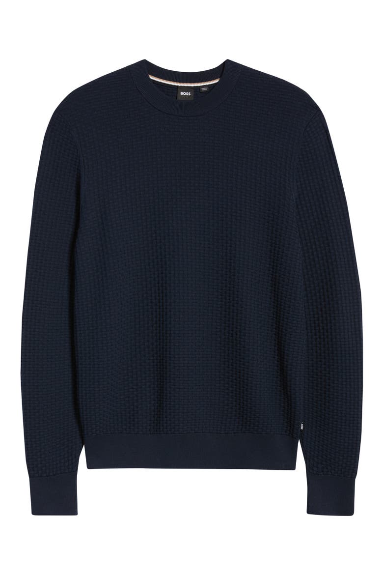 Imberto Textured Sweater, Alternate, color, DARK BLUE