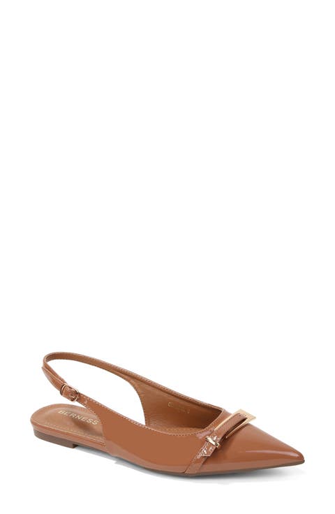 Chantal Pointed Toe Slingback Flat