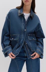 M&S Denim Bomber Jacket