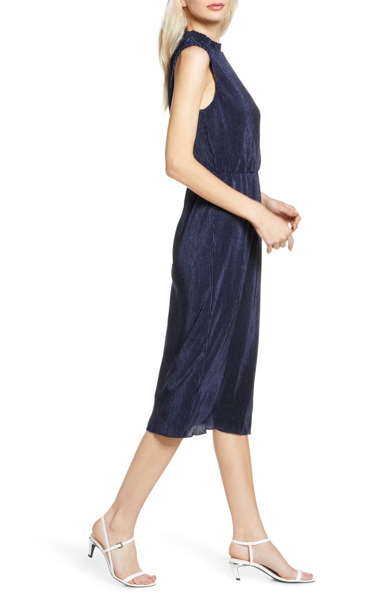 Charles Henry Sleeveless Midi Dress, Alternate, color, 