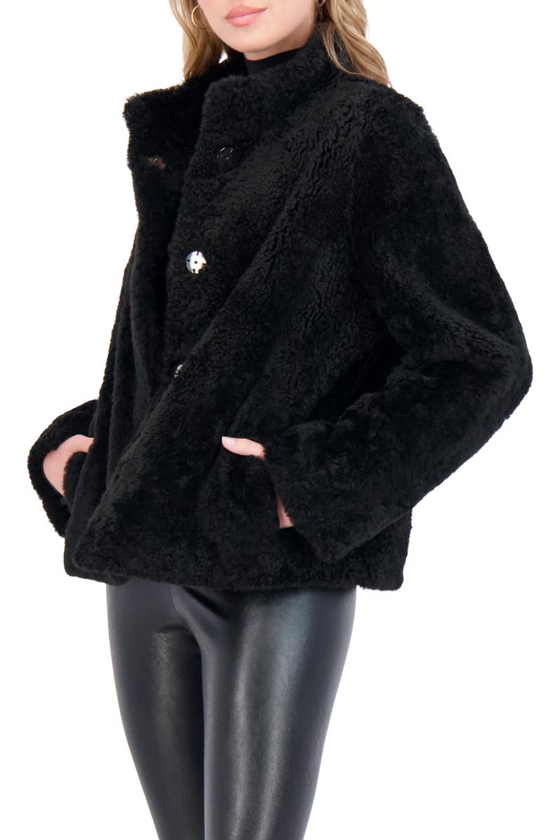 GORSKI Sheared Genuine Shearling Jacket, Alternate, color, Black
