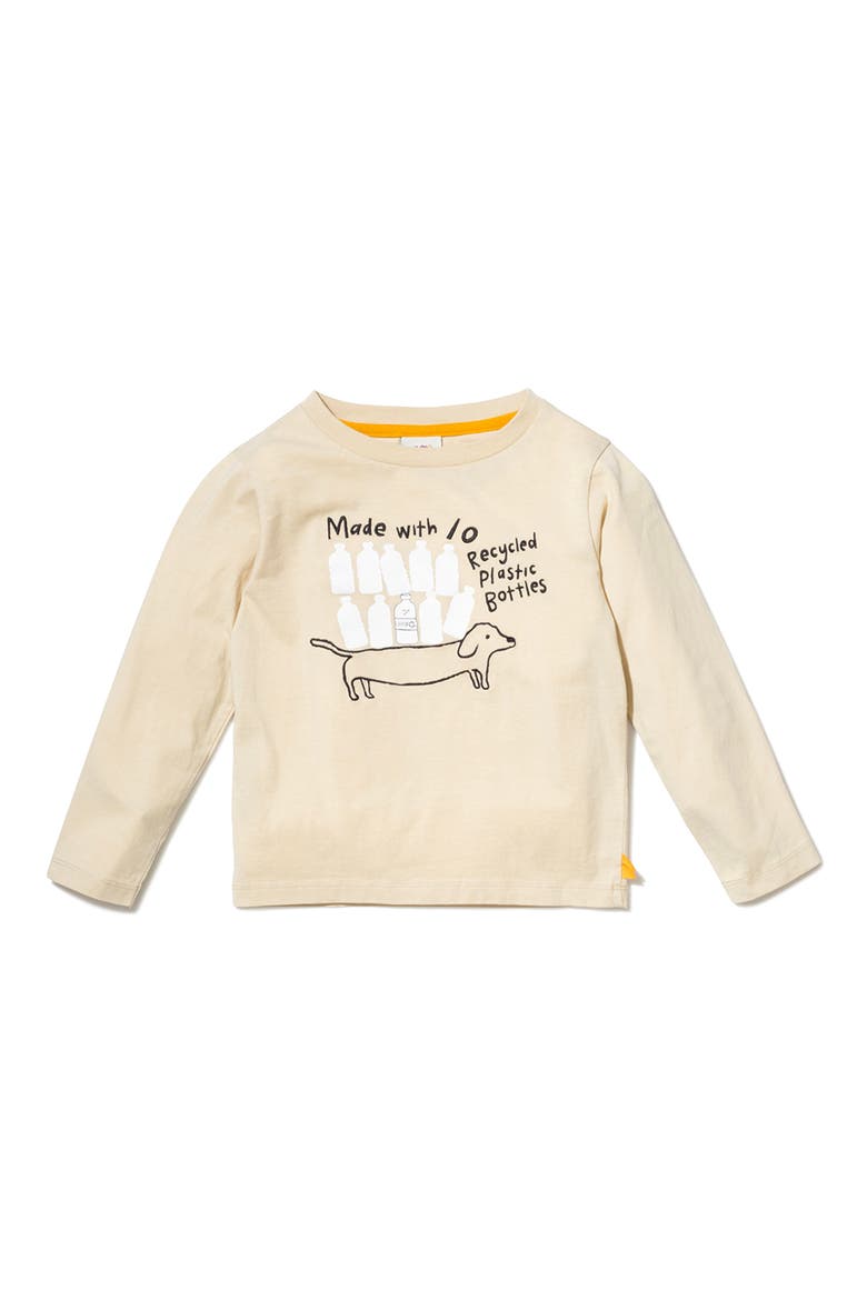 Kids' Long Sleeve Cotton Graphic T-Shirt, Main, color, SAND