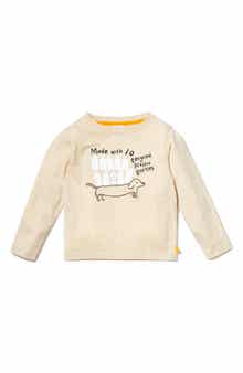 Mon Coeur Kids' Long Sleeve Cotton Graphic T-Shirt