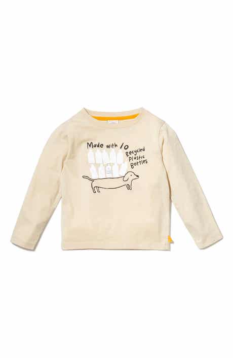 Mon Coeur Kids' Long Sleeve Cotton Graphic T-Shirt