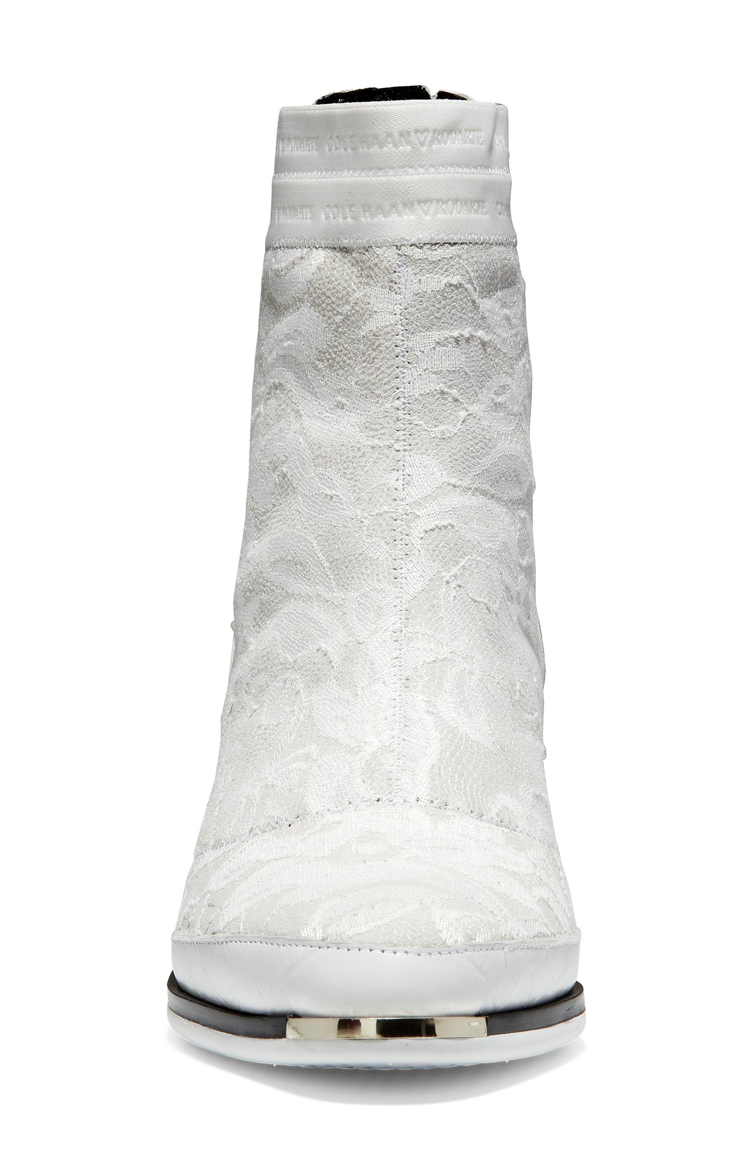 x Rodarte Sport Bootie, Alternate, color, WHITE CROC PRINT