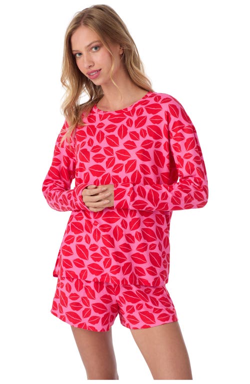 Room Service Pjs Print Short Pajamas In Red
