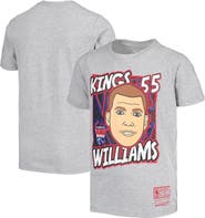Mitchell & Ness Youth Mitchell & Ness Jason Williams Gray Sacramento Kings Hardwood Classics King of the Court Player T-Shirt
