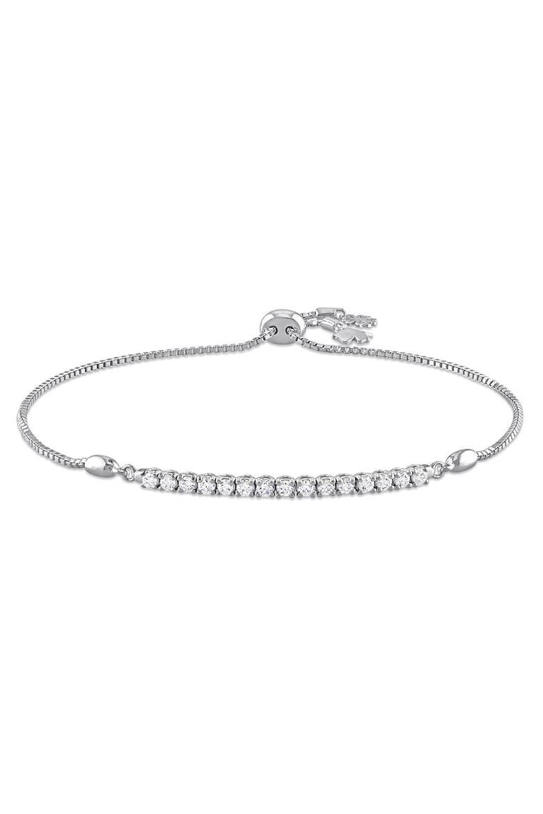 Diamond Bolo Bracelet 14k White Gold, Main, color, White Gold