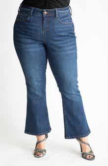 High Waist Ankle Flare Jeans