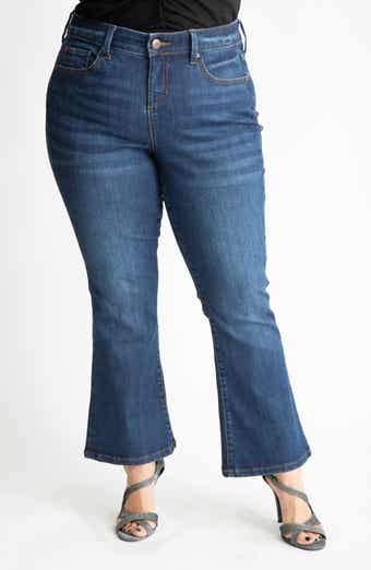 High Waist Ankle Flare Jeans