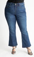 SLINK Jeans High Waist Ankle Flare Jeans