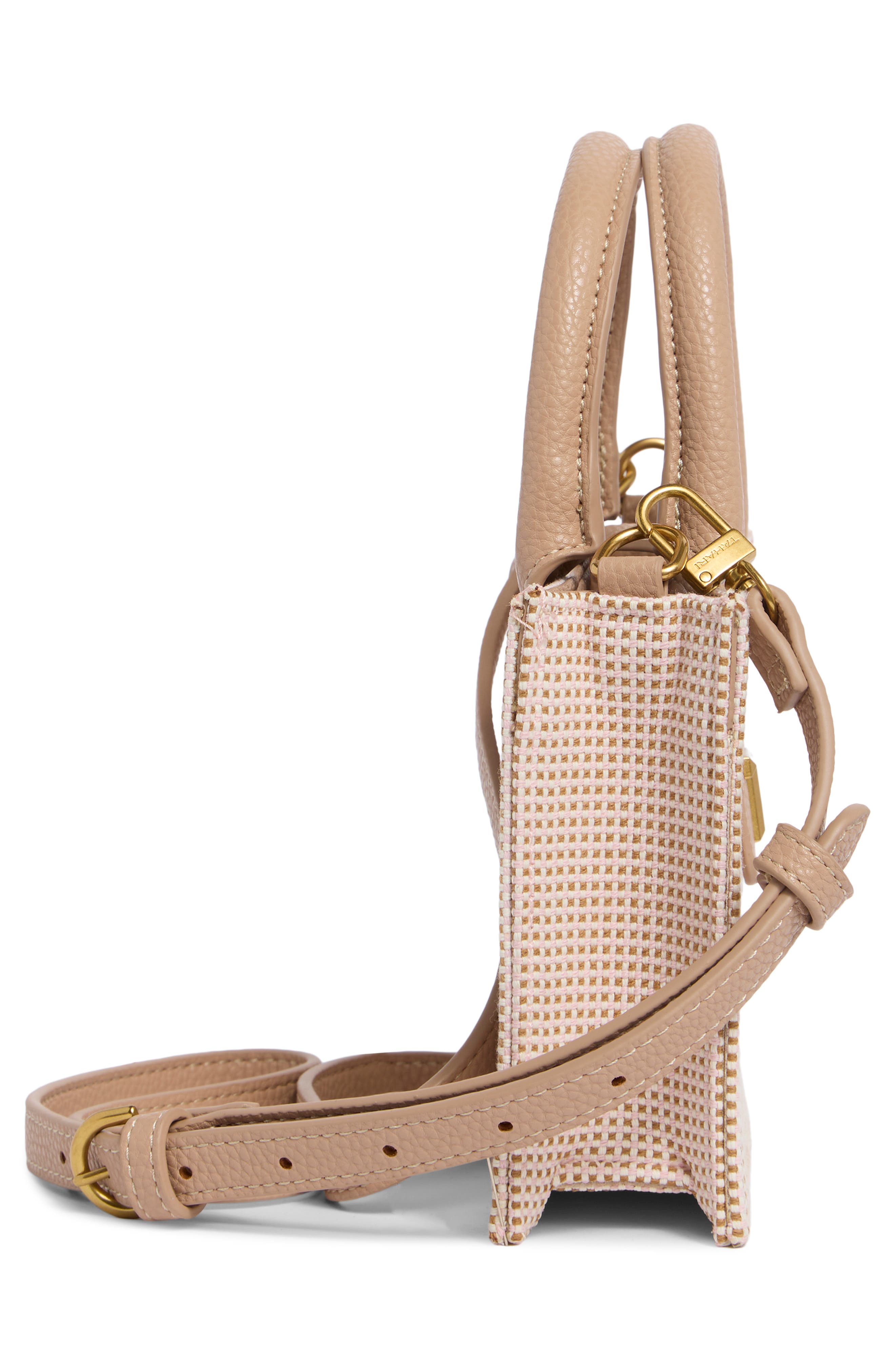 T Tahari Lexington Handbag, Alternate, color, Wheat