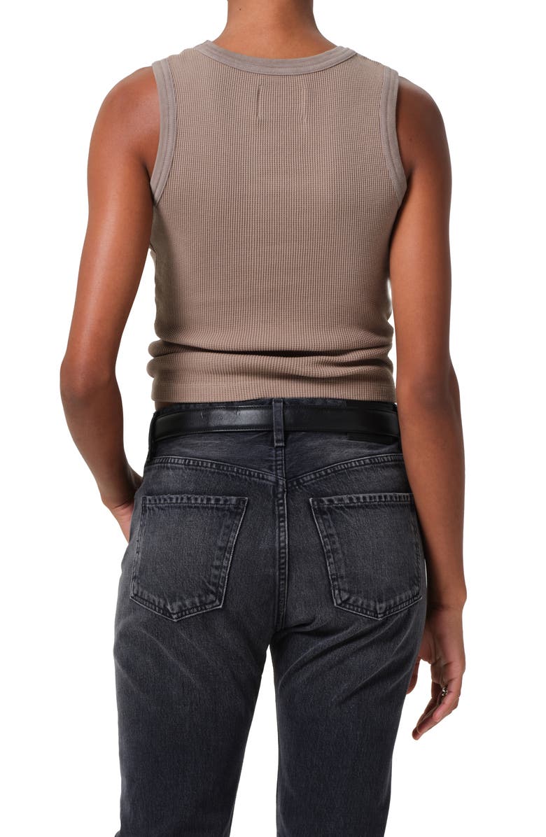 Citizens of Humanity Inez Recycled Cotton Waffle Knit Tank, Alternate, color, Bezal